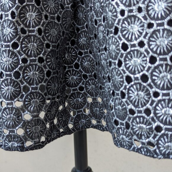 💜✨Vintage Betsey Johnson Black and Silver Lace Dress - Picture 8 of 15